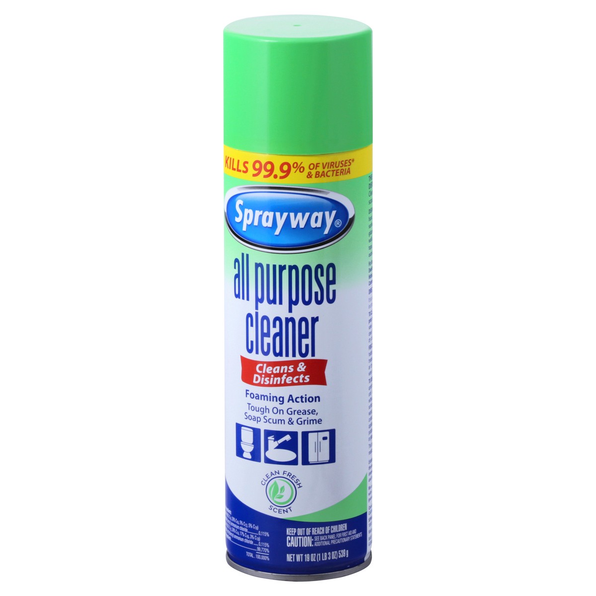 slide 3 of 9, Sprayway Clean Fresh Scent All Purpose Cleaner 19 oz, 19 oz