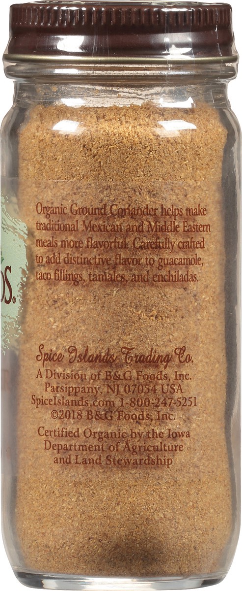 slide 7 of 10, Spice Islands Organic Ground Coriander 1.7 oz. Jar, 1.7 oz