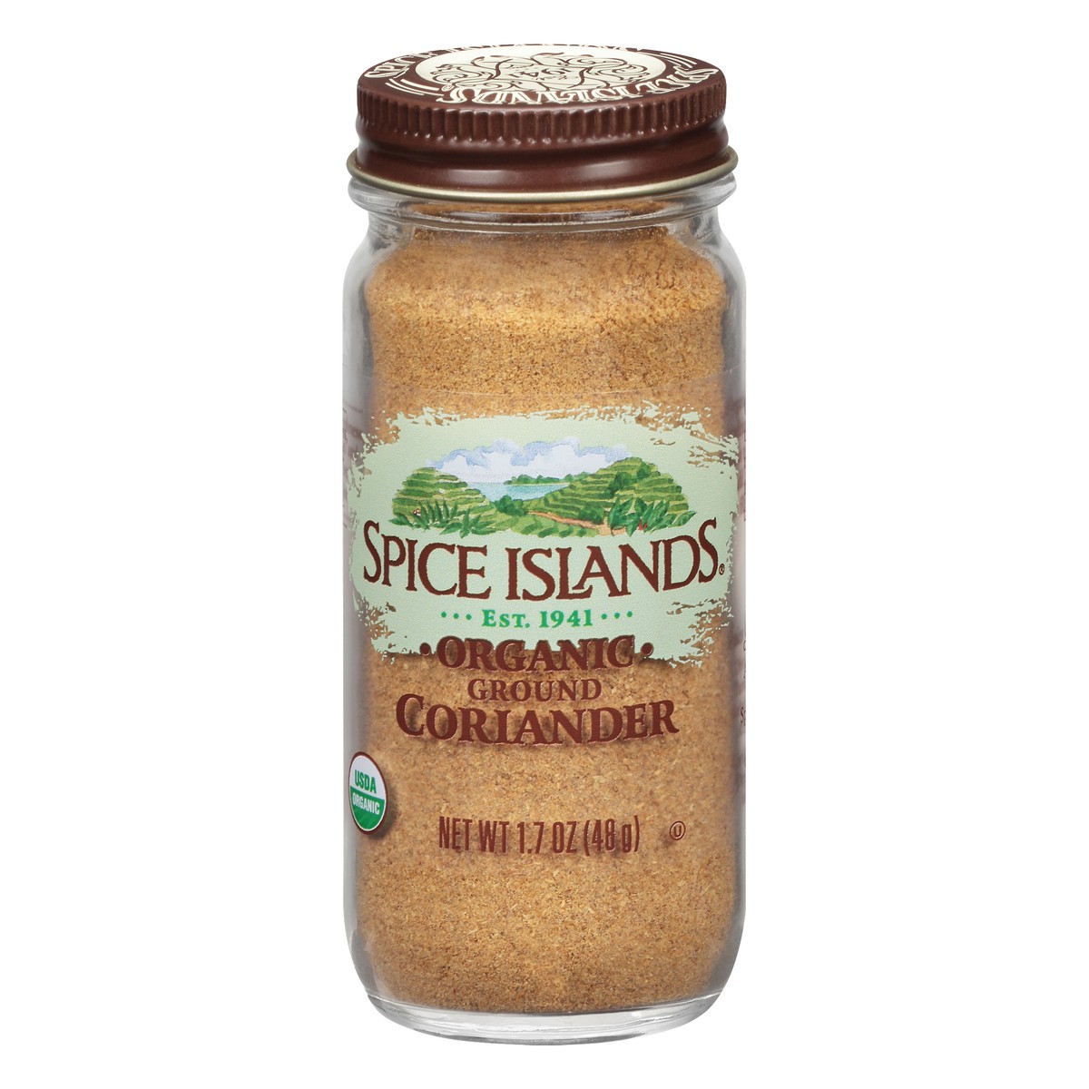 slide 9 of 10, Spice Islands Organic Ground Coriander 1.7 oz. Jar, 1.7 oz