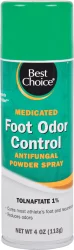 Best Choice Medicated Foot Odor Control Antifungal Powder Spray