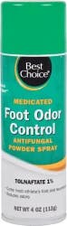 Best Choice Medicated Foot Odor Control Antifungal Powder Spray
