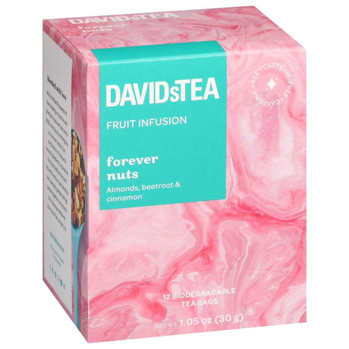 slide 2 of 13, DavidsTea Forever Nuts Fruit Infusion 12 Tea Bags- 12 ct, 12 ct