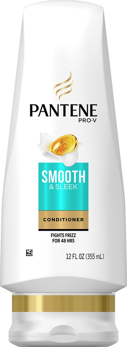 slide 5 of 7, Pantene Pro-V Smooth & Sleek Conditioner 12 oz, 12 oz