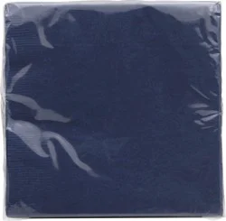 Sensations Navy Blue Beverage Napkins