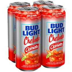 Bud Light Chelada Chelada Original Premium Light Lager Beer 4 ea