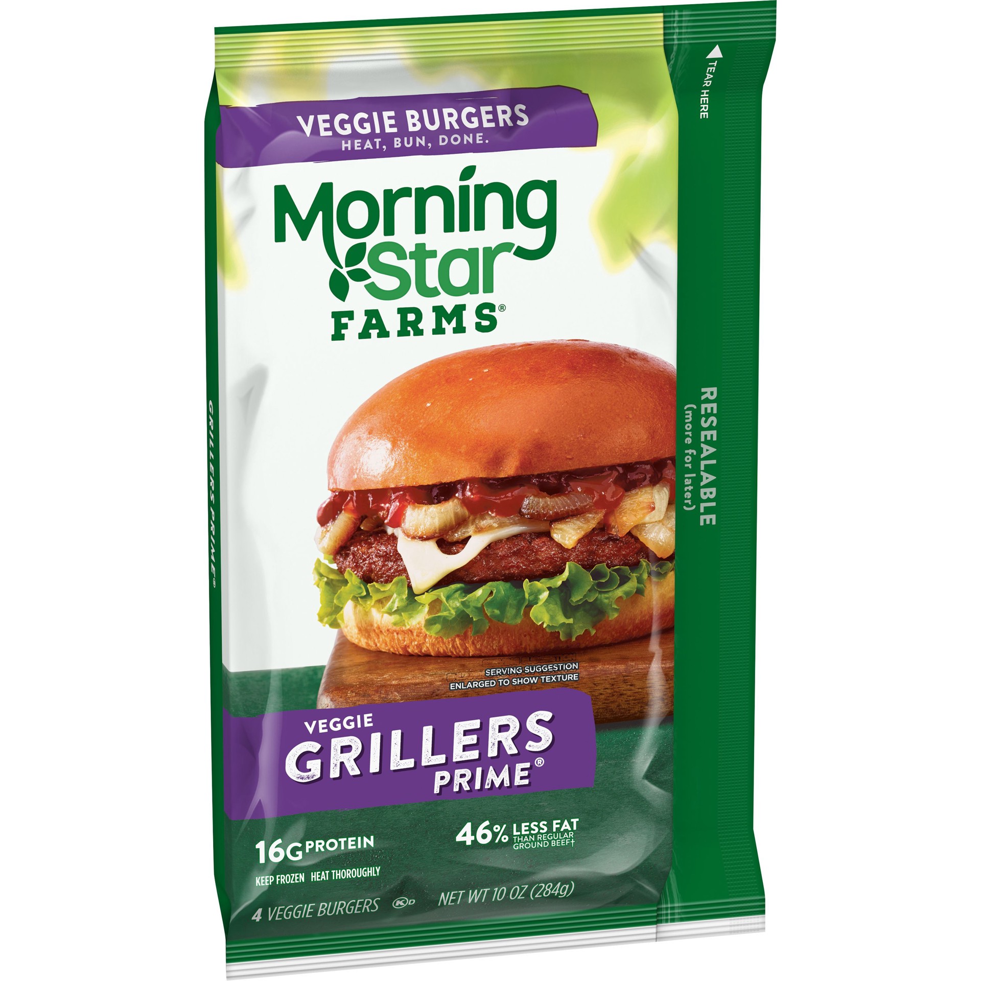 slide 1 of 7, MorningStar Farms Veggie Burgers 4 ea, 4 ct