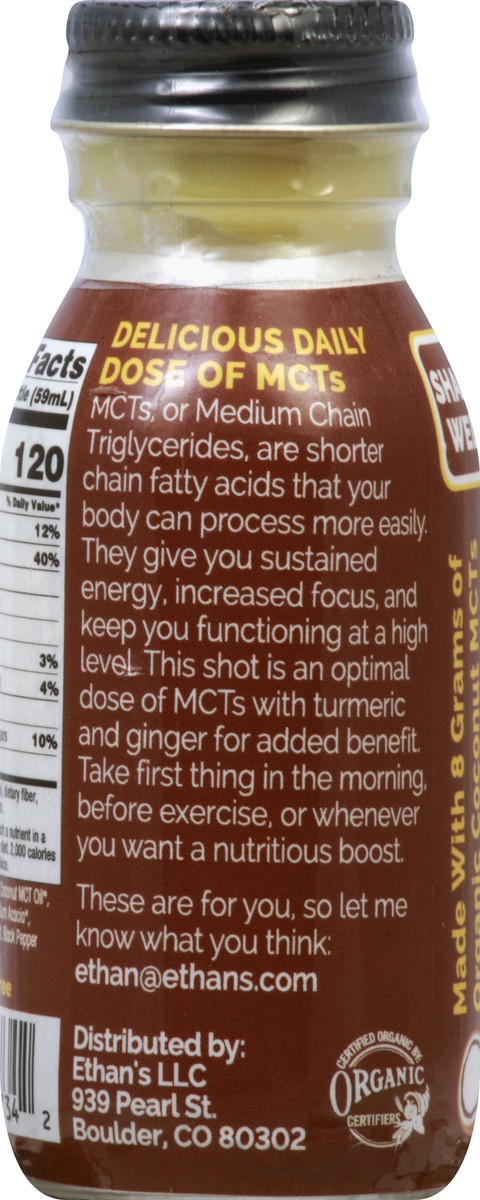 slide 3 of 7, Ethan's Ethans Shot Acv Turmeric Ginger - 2 Fl. Oz., 2 oz