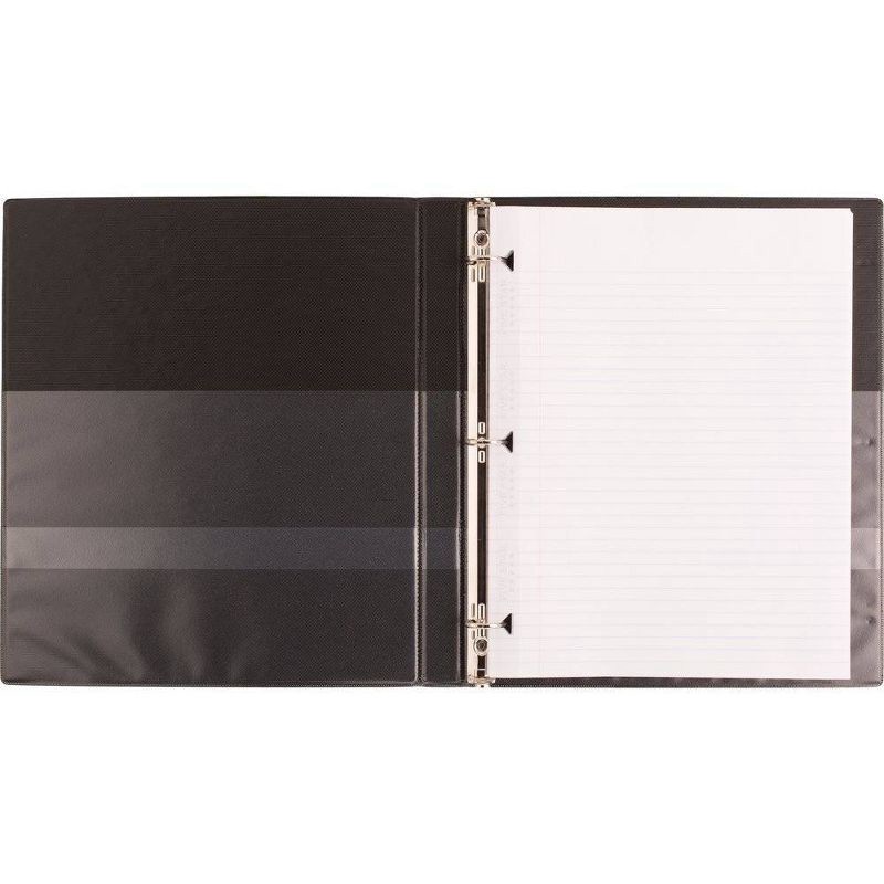 slide 4 of 7, 0.5" Ring Binder Clear View Black - up&up™: Half Inch, 120 Sheet Capacity, 4 Pockets, Hard Cover, 1 ct