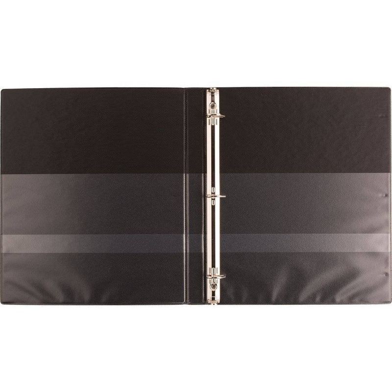 slide 7 of 7, 0.5" Ring Binder Clear View Black - up&up™: Half Inch, 120 Sheet Capacity, 4 Pockets, Hard Cover, 1 ct