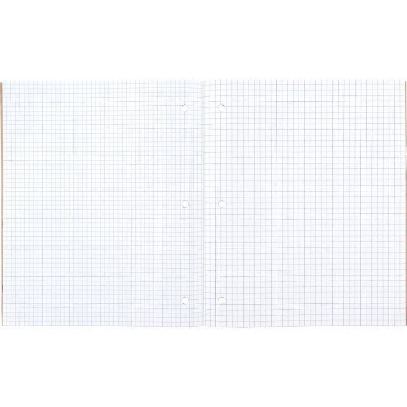 slide 4 of 5, Reversible Quad Ruled Composition Notebook 8.5" x 11" 80 Sheets - up&up™: Graphing Grid, Perforated, 3 Hole Punched, 1 ct