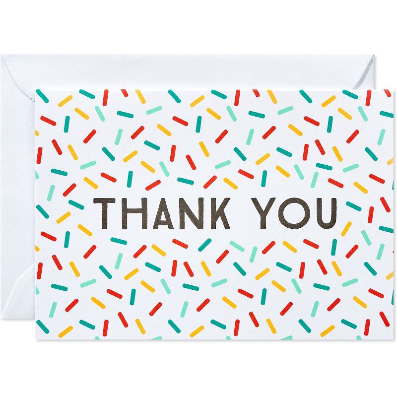 slide 1 of 4, 24ct Thank You Cards Confetti - Spritz™, 24 ct