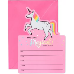 10ct Birthday Party Invitations for Kids' Unicorn - Spritz