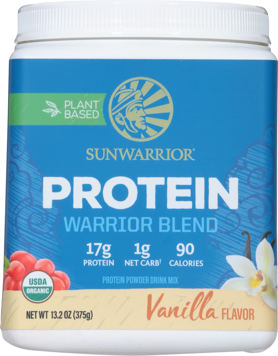 slide 6 of 9, Sunwarrior Warrior Blend Vanilla, 375 gram