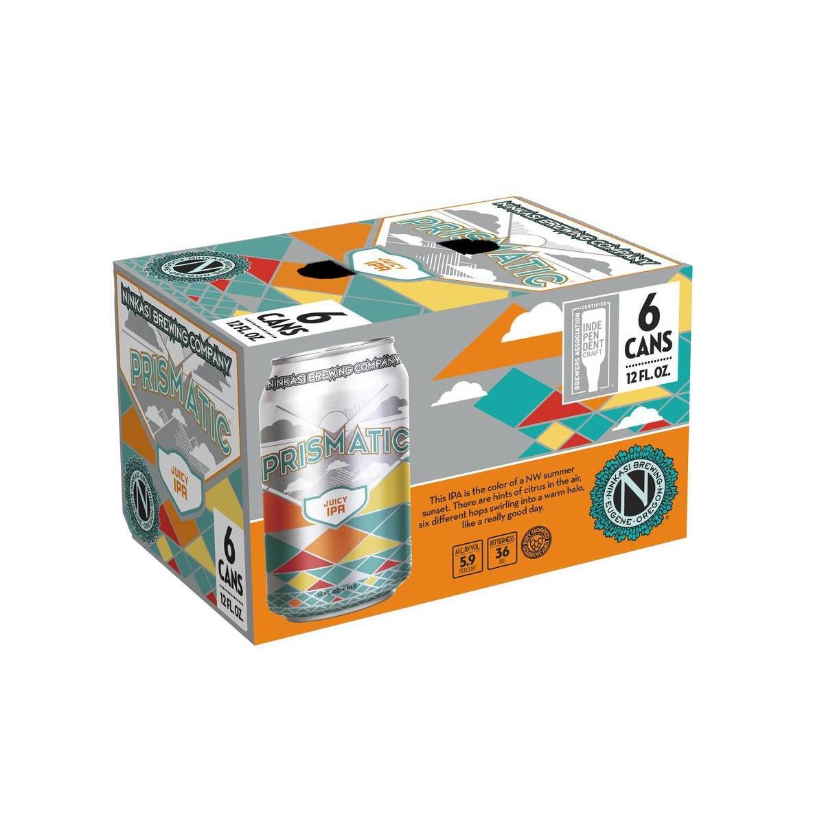 slide 1 of 1, Ninkasi Brewing Company Ninkasi Prismatic Juicy IPA Beer - 6pk/12 fl oz Cans, 6 ct; 12 fl oz