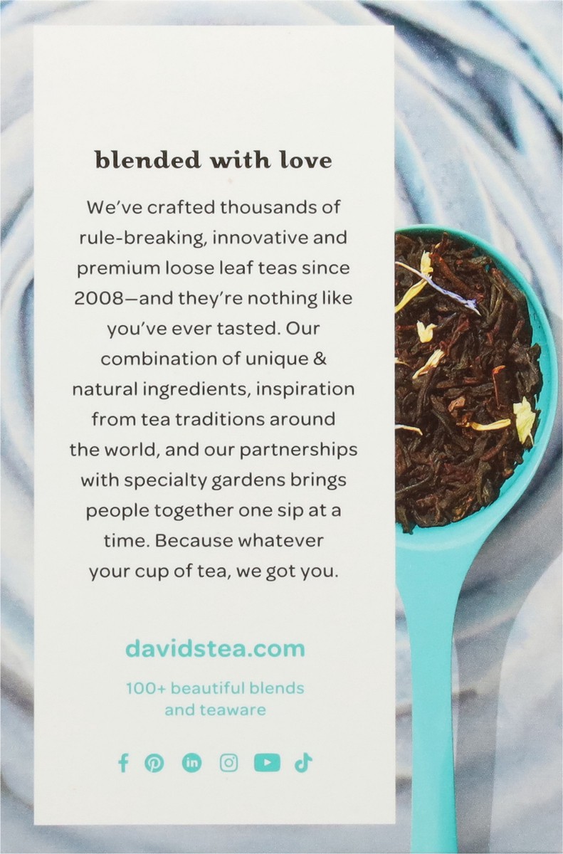slide 6 of 13, DavidsTea Organic Cream of Earl Grey Black Tea 12 Tea Bags - 12 ct, 12 ct