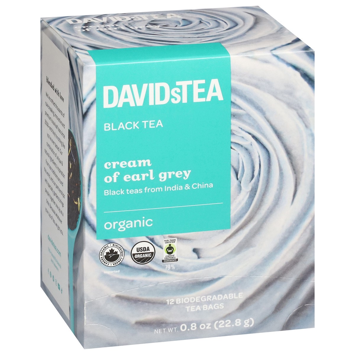 slide 12 of 13, DavidsTea Organic Cream of Earl Grey Black Tea 12 Tea Bags - 12 ct, 12 ct