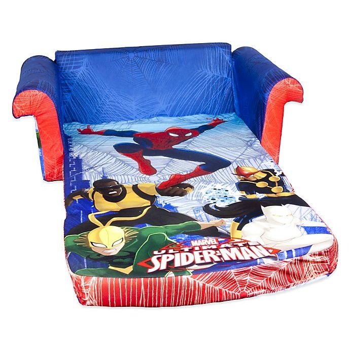 slide 3 of 3, Marshmallow Fun Company Marshmallow Spider-Man 2-in-1 Flip Open Sofa, 1 ct