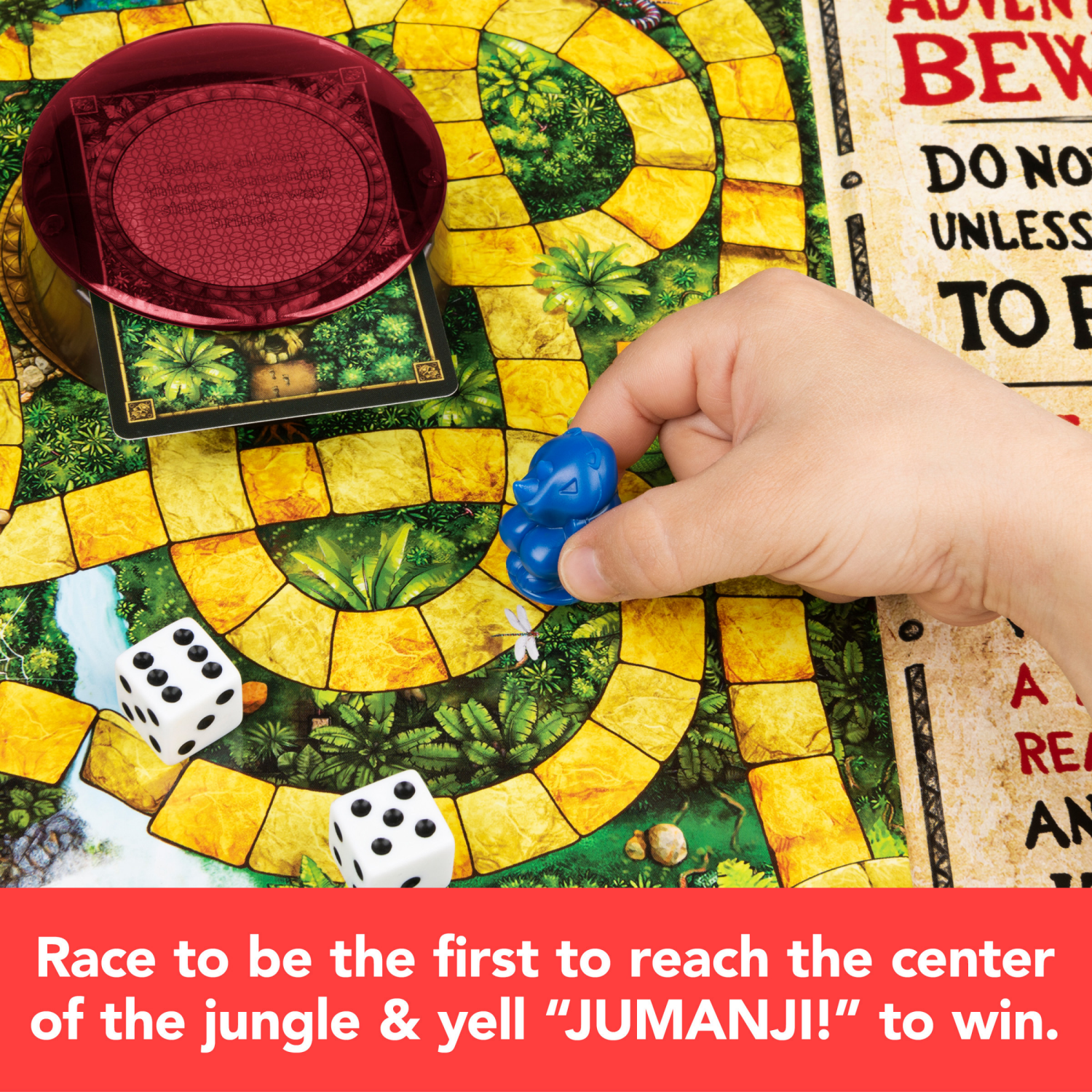 slide 2 of 5, Cardinal Jumanji The Game, Latest Edition of the Classic Adventure Board Game for Kids and Families Ages 8 and up, 1 ct