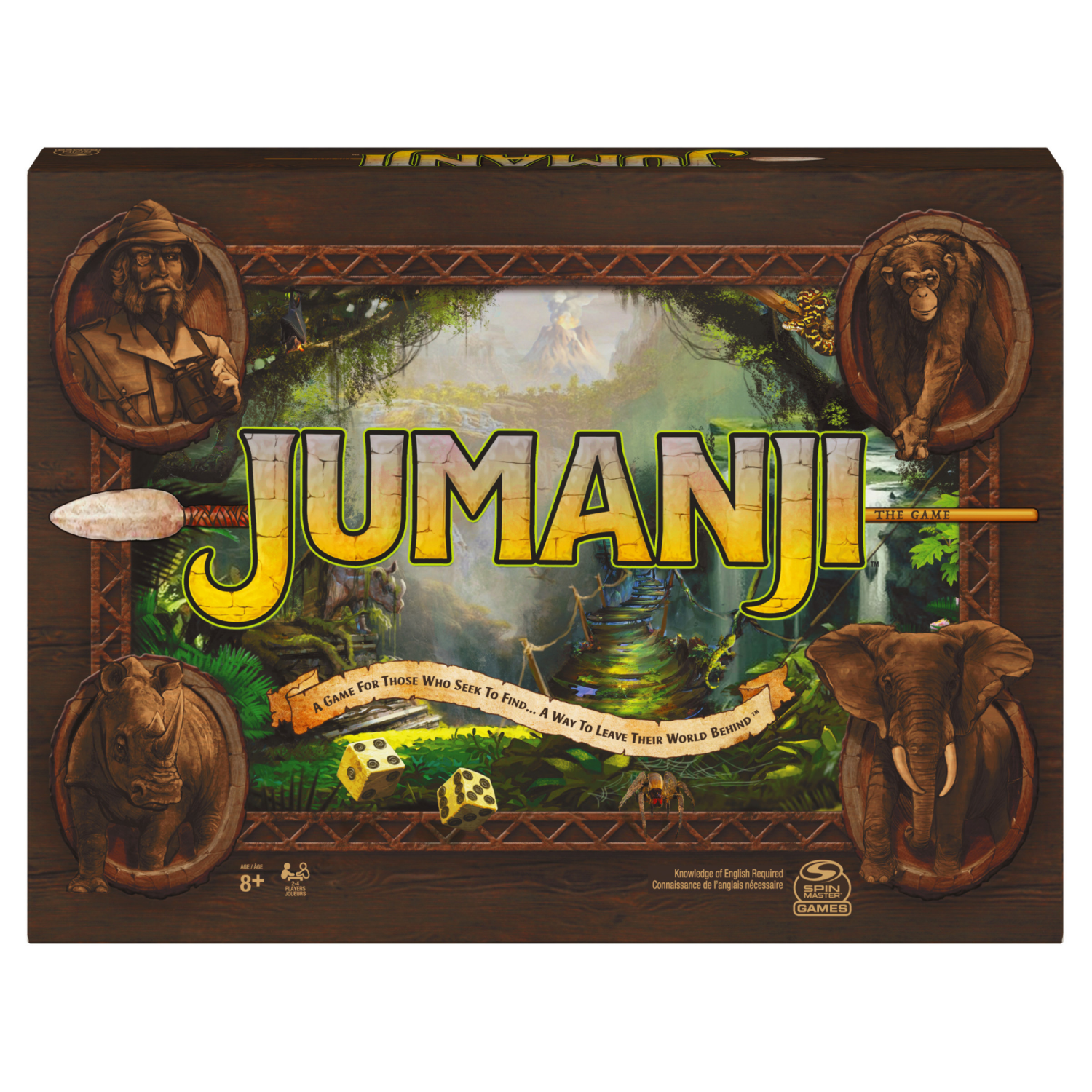 slide 3 of 5, Cardinal Jumanji The Game, Latest Edition of the Classic Adventure Board Game for Kids and Families Ages 8 and up, 1 ct