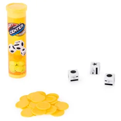Spin Master The Game of Left Center Right, Easy Addictive Travel Tube Fun Dice Game for Road Trips, for Kids & Adults Ages 8 and up