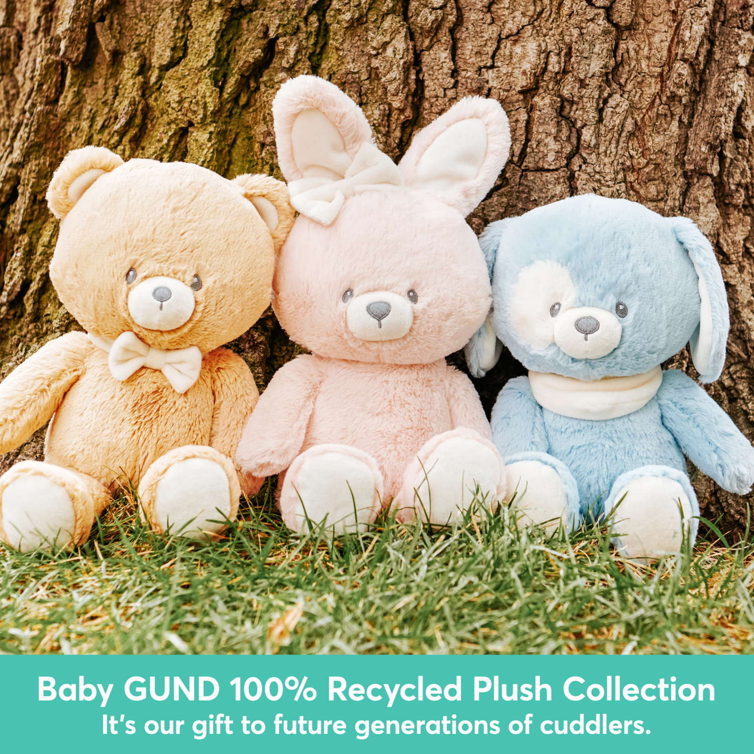 slide 5 of 5, Baby GUND Sustainable Teddy Bear Plush, Stuffed Animal Made from Recycled Materials, Gift for Babies and Newborns, Brown, 13, 1 ct