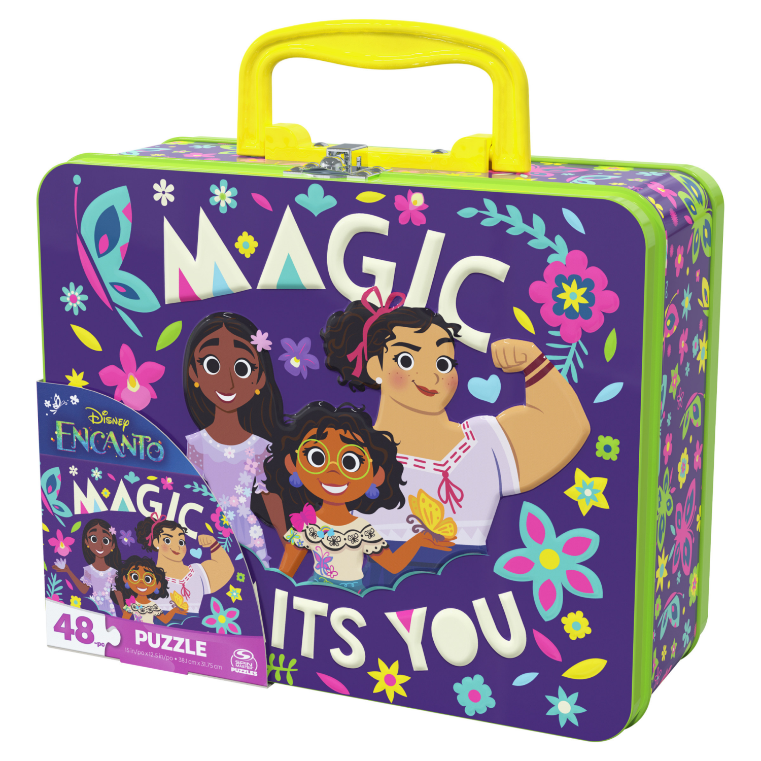 slide 2 of 6, Gabbys Dollhouse, 48-Piece Jigsaw Puzzle Cartoon Artwork Netflix Original Show in Tin Lunch Box with Handle, for Kids Ages 4+, 1 ct