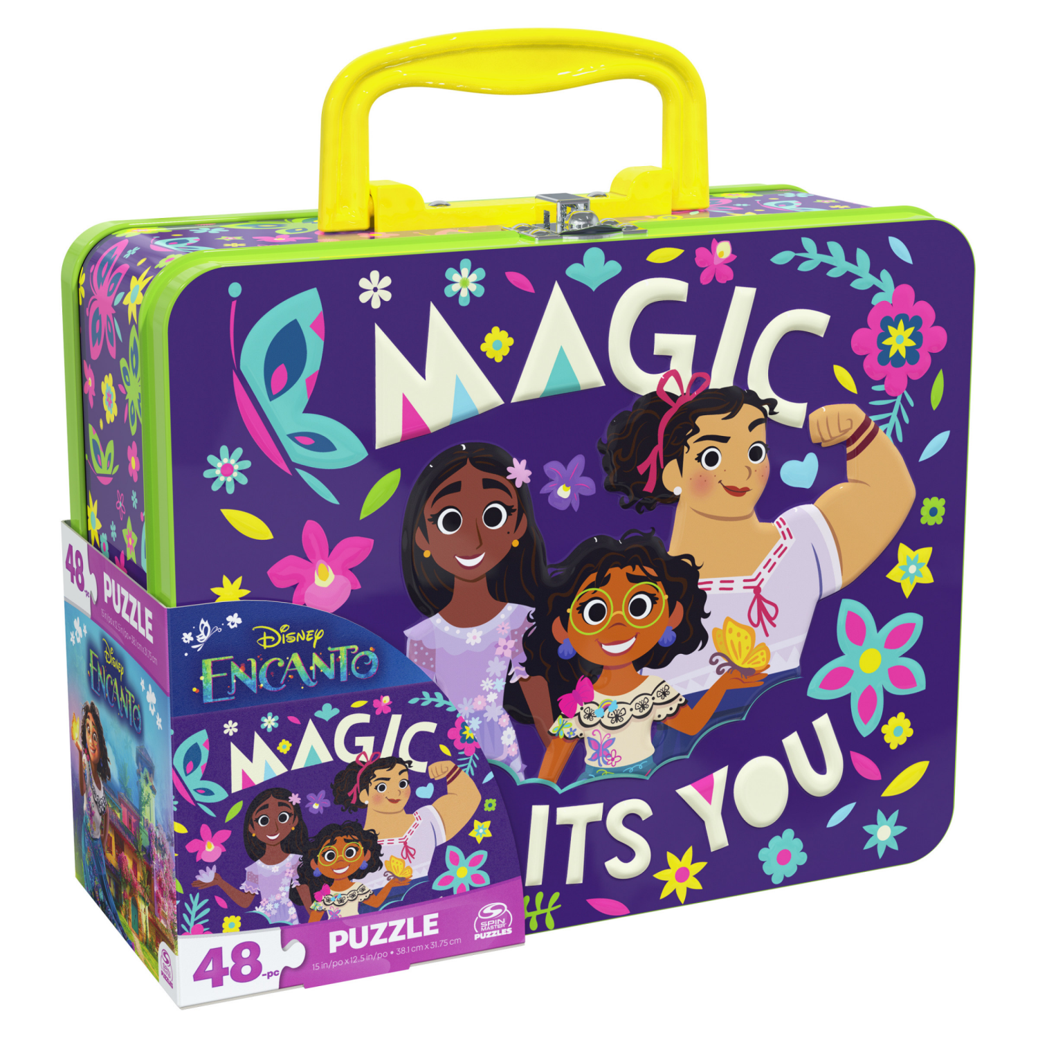 slide 5 of 6, Gabbys Dollhouse, 48-Piece Jigsaw Puzzle Cartoon Artwork Netflix Original Show in Tin Lunch Box with Handle, for Kids Ages 4+, 1 ct