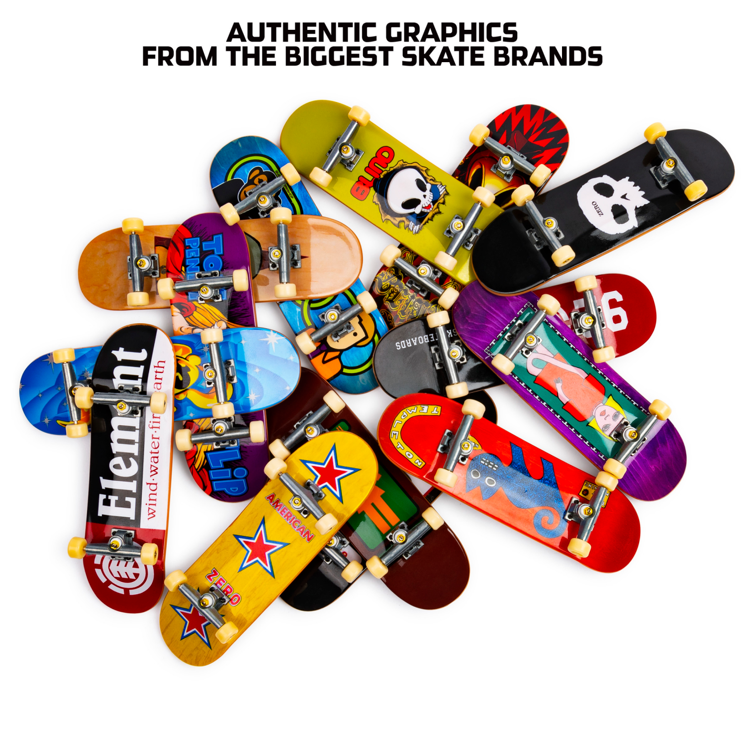 slide 6 of 7, Tech Deck 96mm Fingerboard with Authentic Designs Styles May Vary, 1 Each, 1 ct