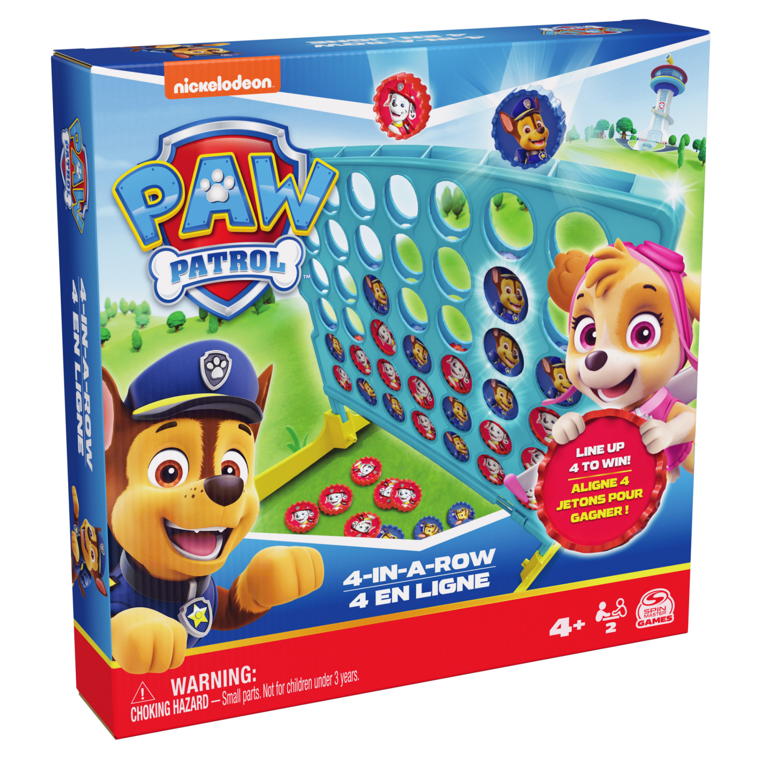 slide 3 of 5, PAW Patrol, Four in Row Game for Kids Board Game for Family Game Night Cool Things Fun Games PAW Patrol Toys, for Kids Ages 4 and up, 1 ct