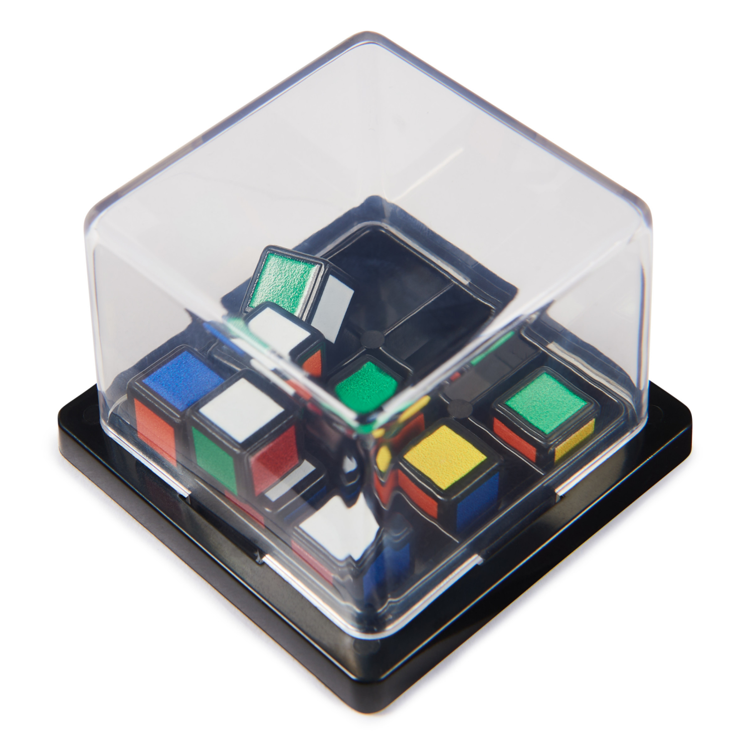 slide 8 of 8, Rubiks Race, Classic Fast-Paced Strategy Sequence Brain Teaser Travel Board Game Two-Player Speed Solving Face-Off, for Adults & Kids Ages 7 and up, 1 ct