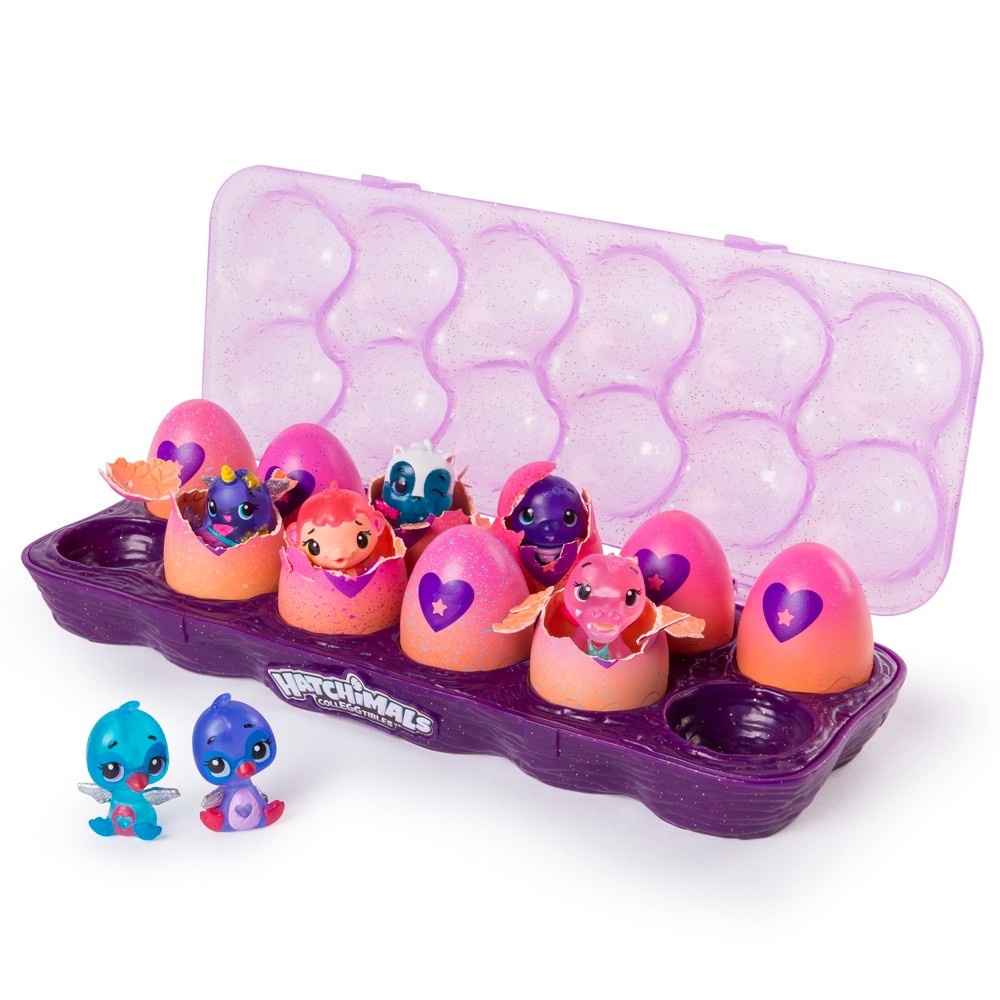 slide 4 of 7, Hatchimals CollEGGtibles Egg Carton with Exclusive Season 4 Hatchimals CollEGGtibles, for Ages 5 and Up (Styles and Colors May Vary), 12 ct