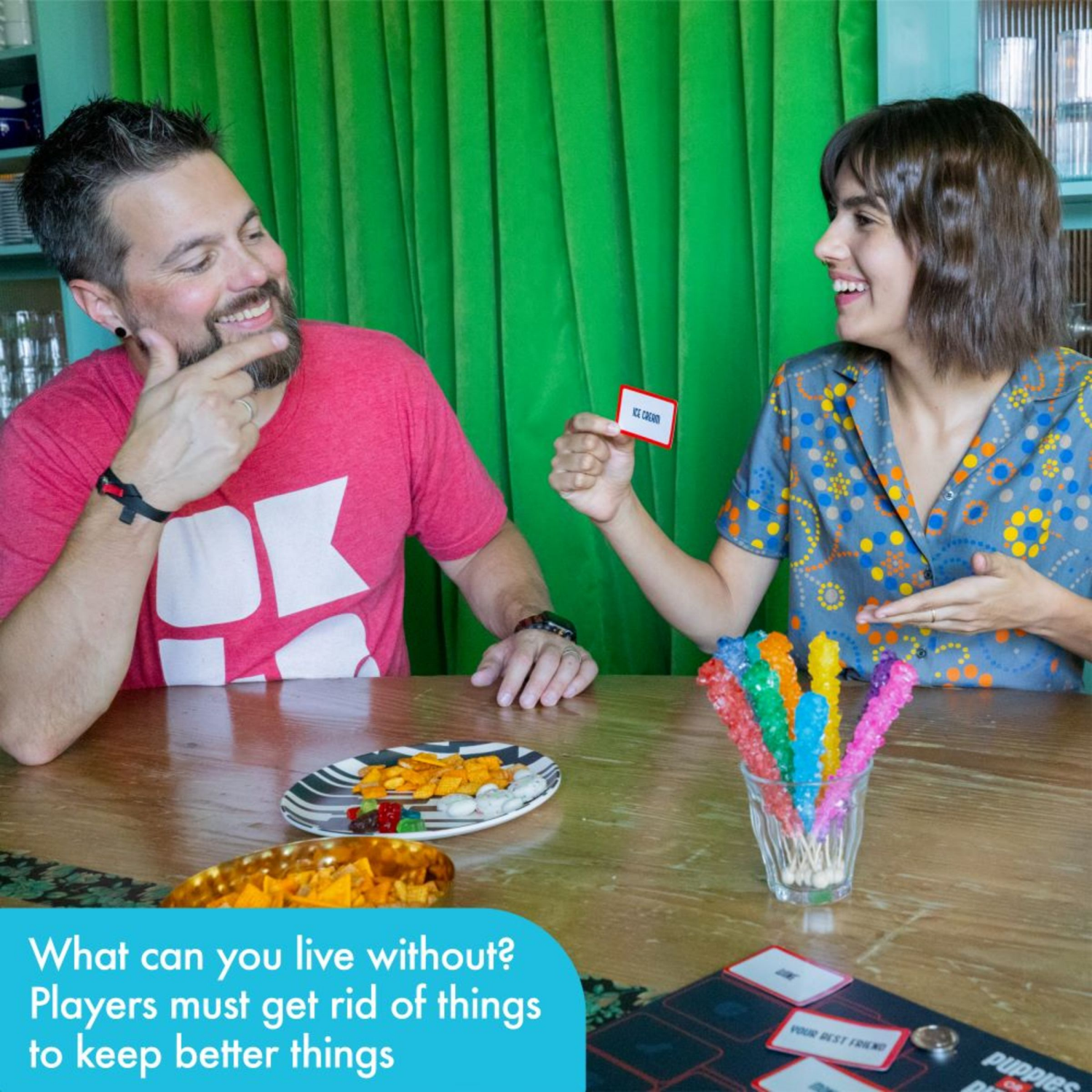 slide 5 of 7, Puppies or Pizza? The Card Game of Impossible Choices | Family Games, Adult Games, Travel Games, Camping Games | Party Games for Adults & Kids Ages 8+, 1 ct