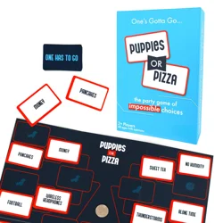Puppies or Pizza? The Card Game of Impossible Choices | Family Games, Adult Games, Travel Games, Camping Games | Party Games for Adults & Kids Ages 8+