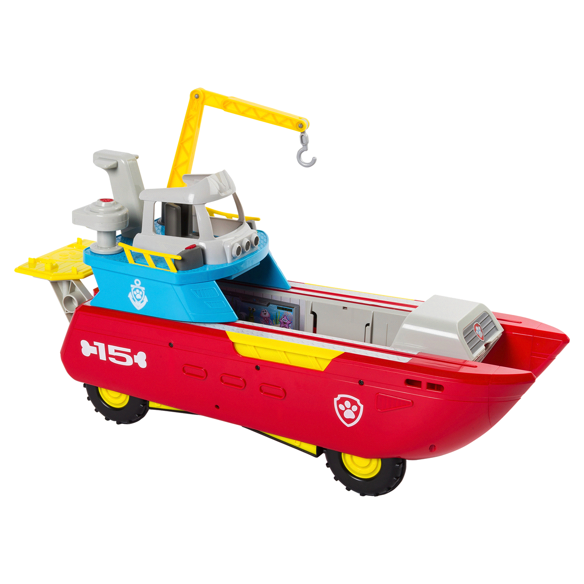 slide 4 of 16, PAW Patrol Sea Patrol - Sea Patroller Transforming Vehicle With Lights And Sounds, 1 ct