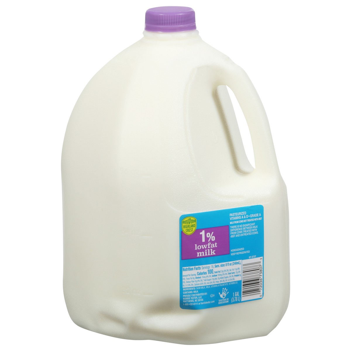 slide 8 of 9, Highland Crest 1% Lowfat Milk 1 gal, 1 gal