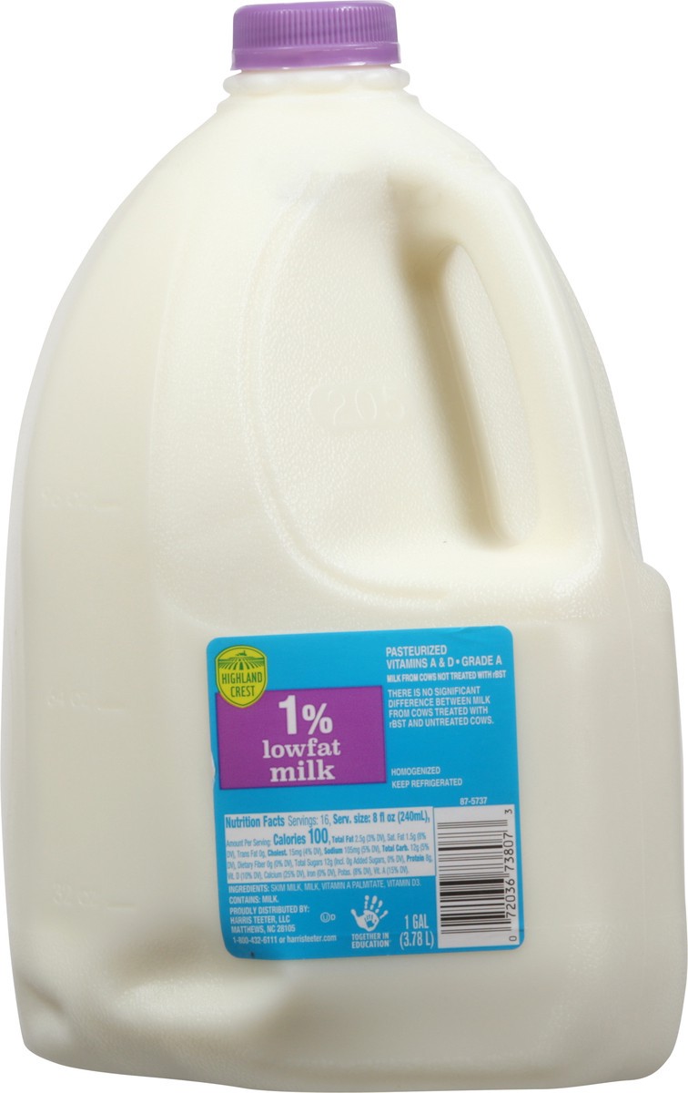 slide 3 of 9, Highland Crest 1% Lowfat Milk 1 gal, 1 gal