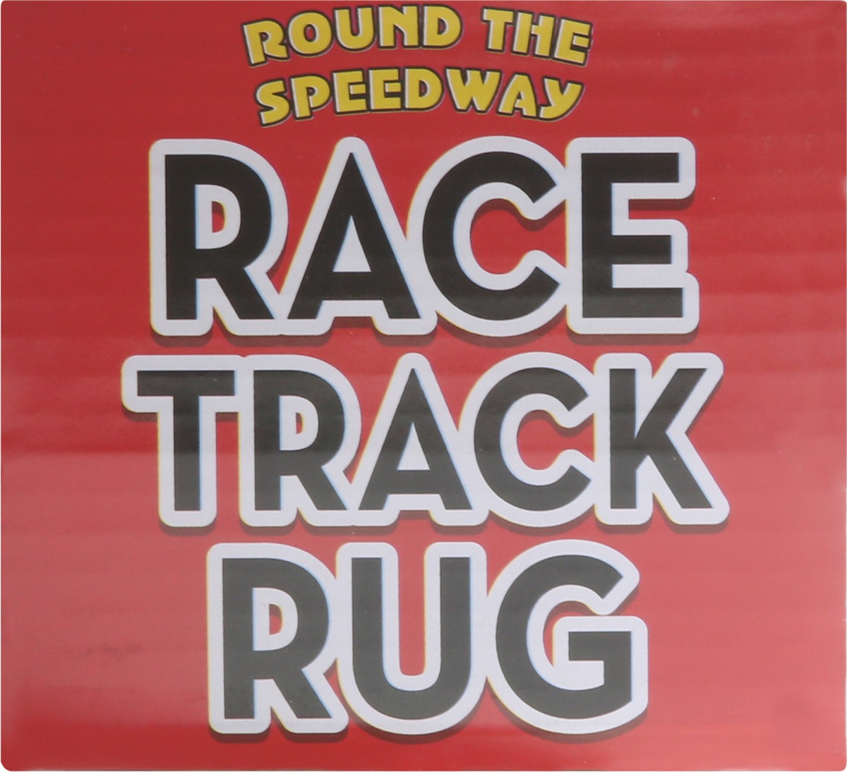 slide 3 of 8, Melissa & Doug Round the Speedway Race Track Rug With 4 Race Cars, 39 in x 36 ft