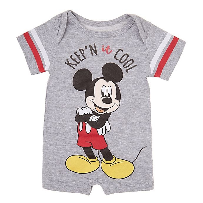 slide 2 of 3, Disney Baby Mickey Mouse Knit Rompers, 2 ct; 0-3 M