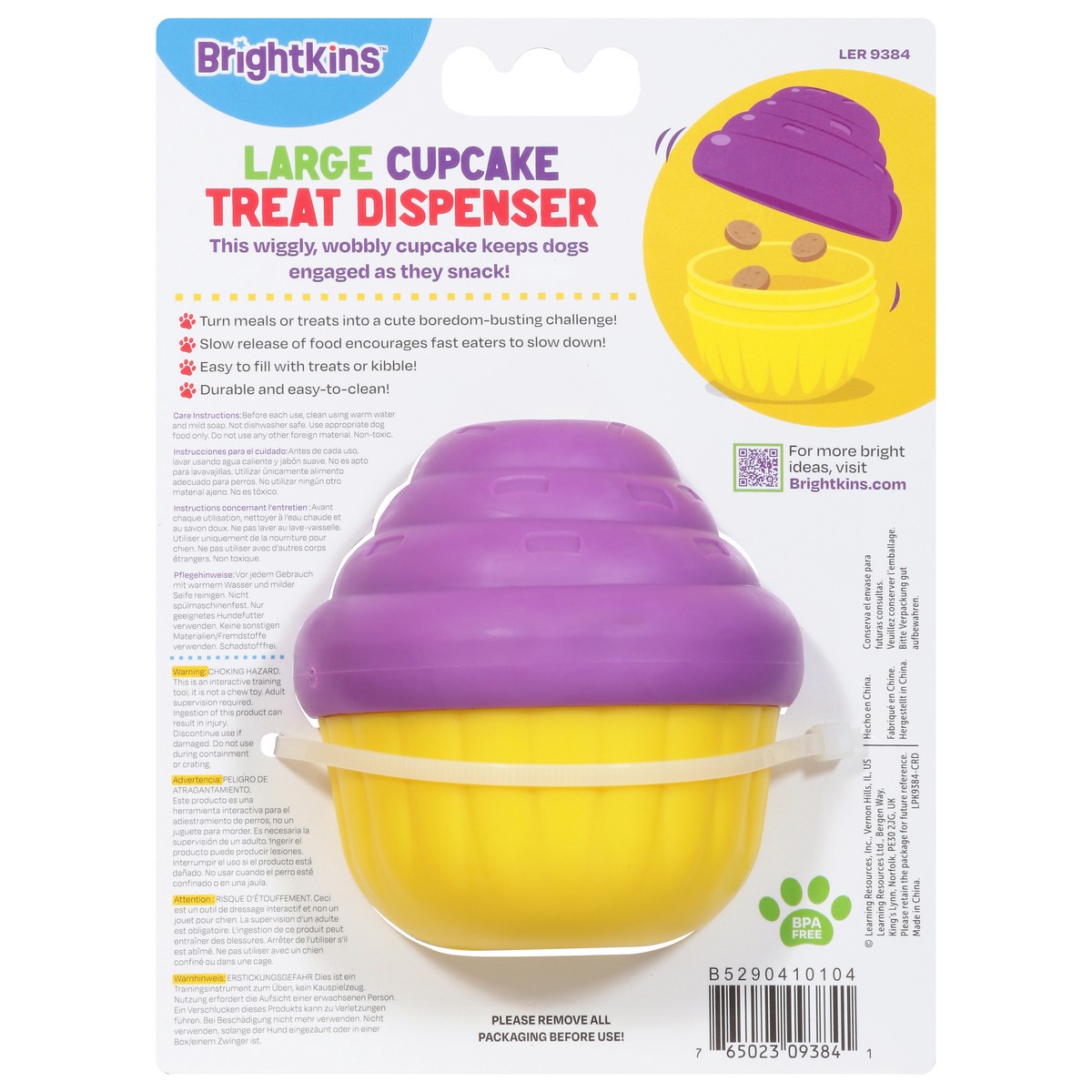 slide 8 of 13, Brightkins Large Cupcake Treat Dispenser Large 1 ea, 1 ct