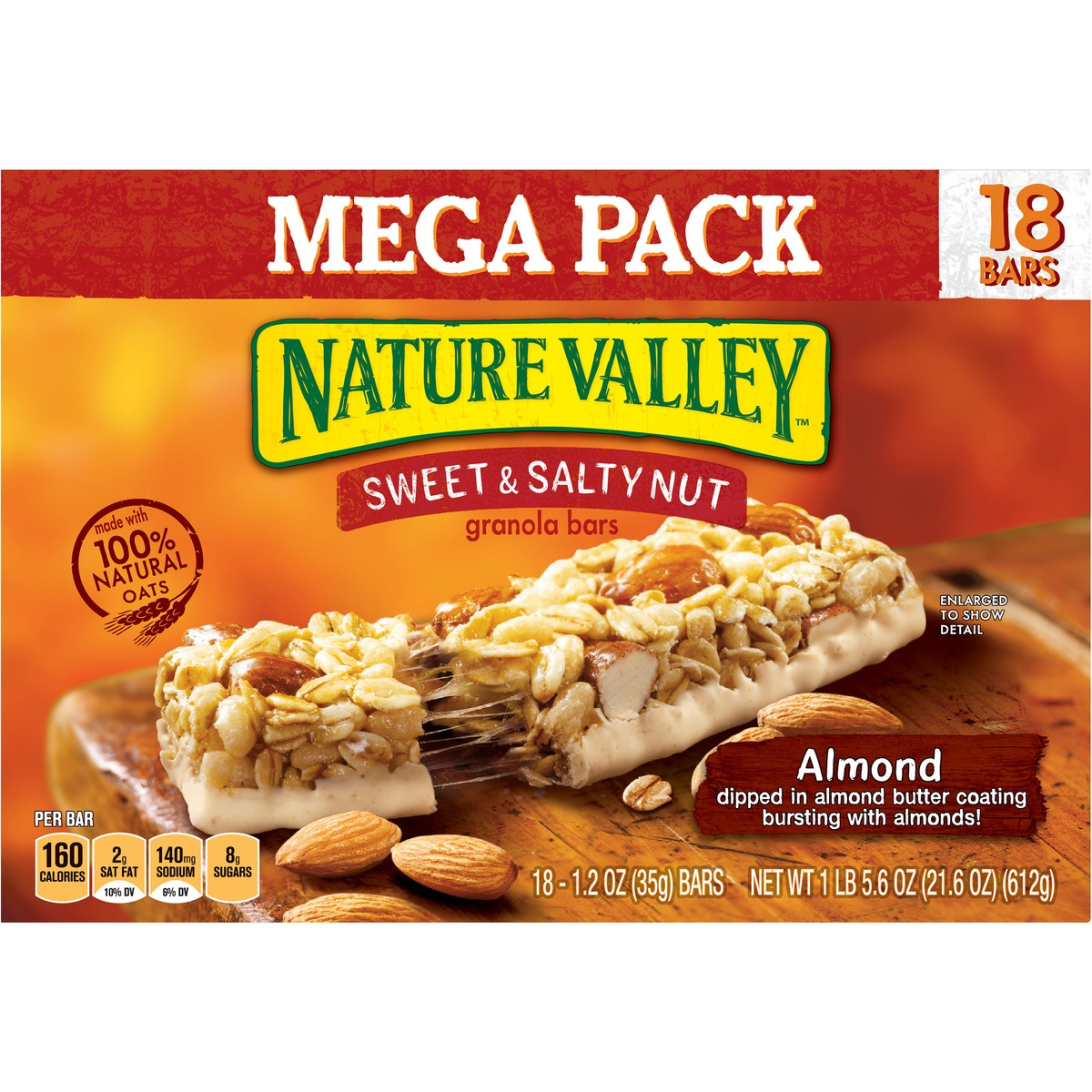 slide 1 of 1, Nature Valley Sweet & Salty Nut Almond , 21.6 oz