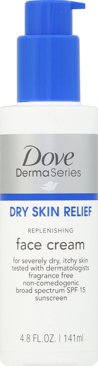 slide 5 of 6, Dove DermaSeries Face Cream Dry Skin Relief, 4.8 fl oz