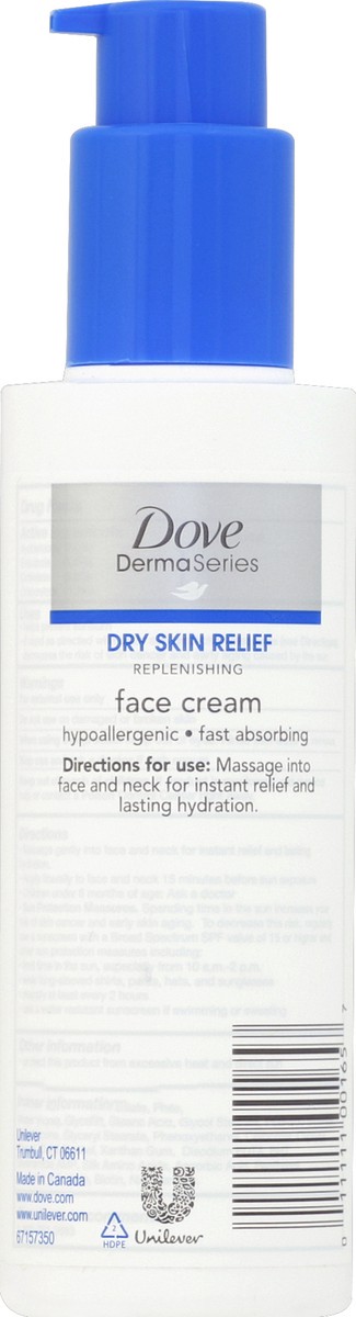 slide 6 of 6, Dove DermaSeries Face Cream Dry Skin Relief, 4.8 fl oz