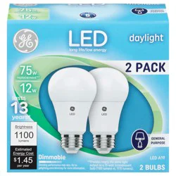 GE Daylight 12-Watt LED Light Bulbs