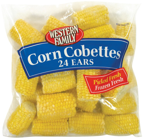 slide 1 of 1, Western Family Corn Cobettes, 24 ct