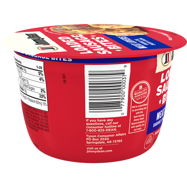 slide 4 of 9, Jimmy Dean Meat Lovers Loaded Sausage Bites, 3.75 oz, 106.31 g
