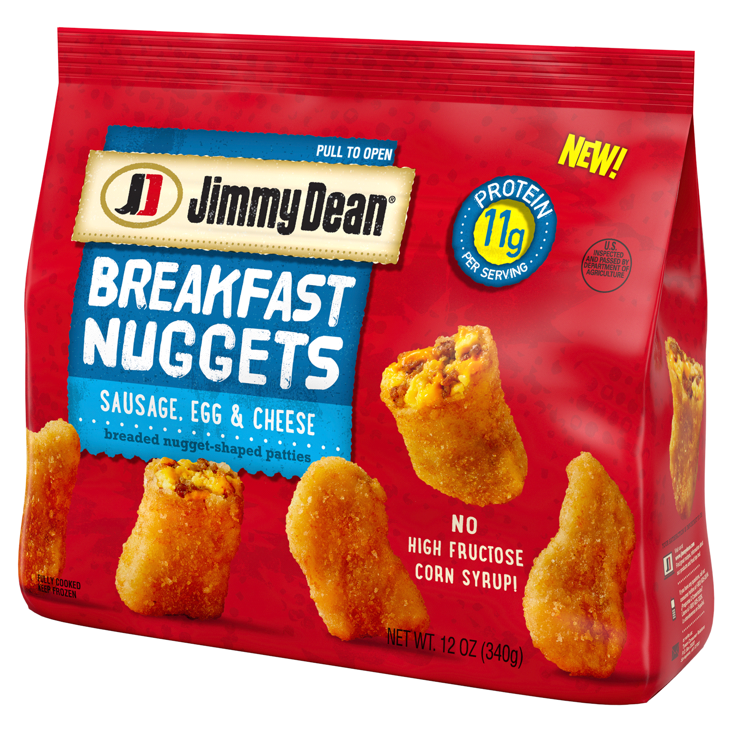 slide 4 of 4, Jimmy Dean Pork Sausage, Egg & Cheese Breakfast Nuggets, 340.19 g