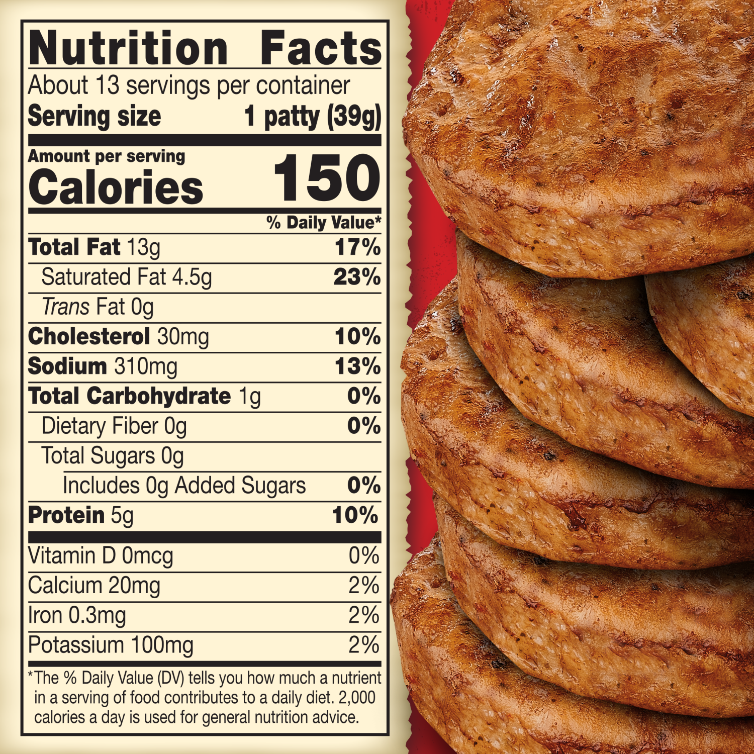 slide 5 of 6, Jimmy Dean All Natural Original Fully Cooked Pork Sausage Patties, 18.3 oz Bag, 18.3 oz