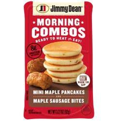 Jimmy Dean Morning Combos, Mini Maple Pancakes and Maple Sausage Bites, 3.27 oz.