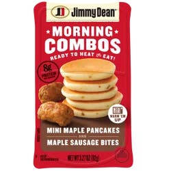 Jimmy Dean Morning Combos, Mini Maple Pancakes and Maple Sausage Bites, 3.27 oz.