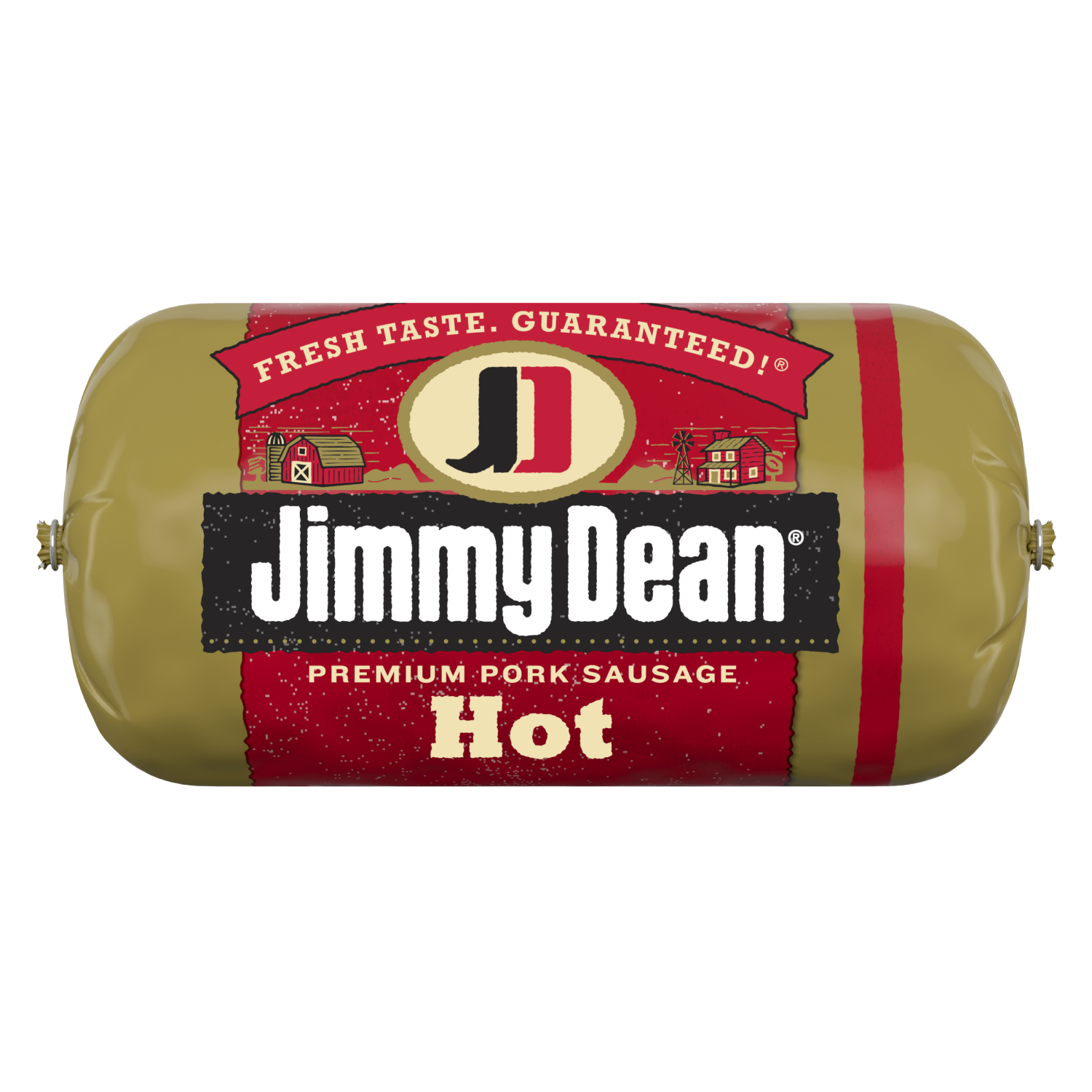 slide 1 of 4, Jimmy Dean Premium Hot Pork Breakfast Sausage Roll, 16 Oz, 16 oz
